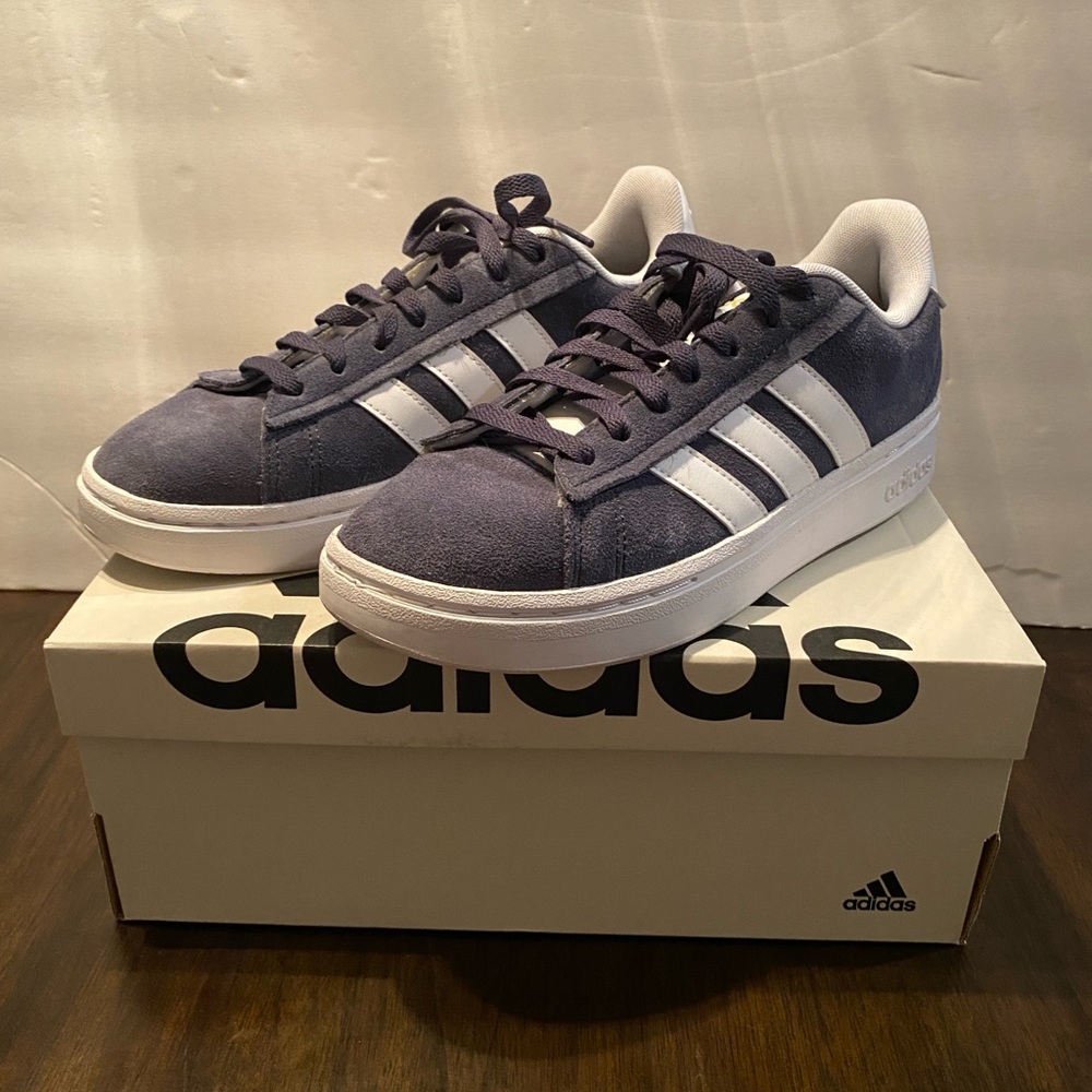 Adidas Grand Court Alpha Blue Casual Sneakers - Picture 6 of 10